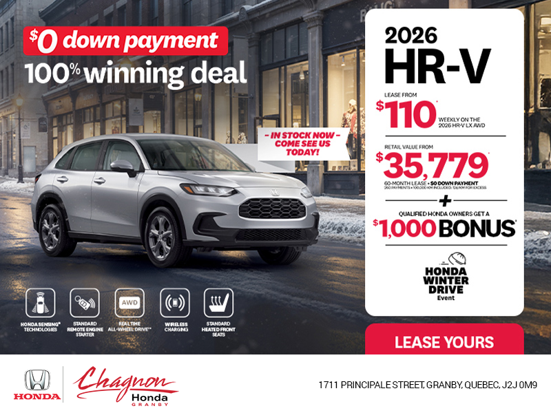 Get the 2026 Honda HR-V!