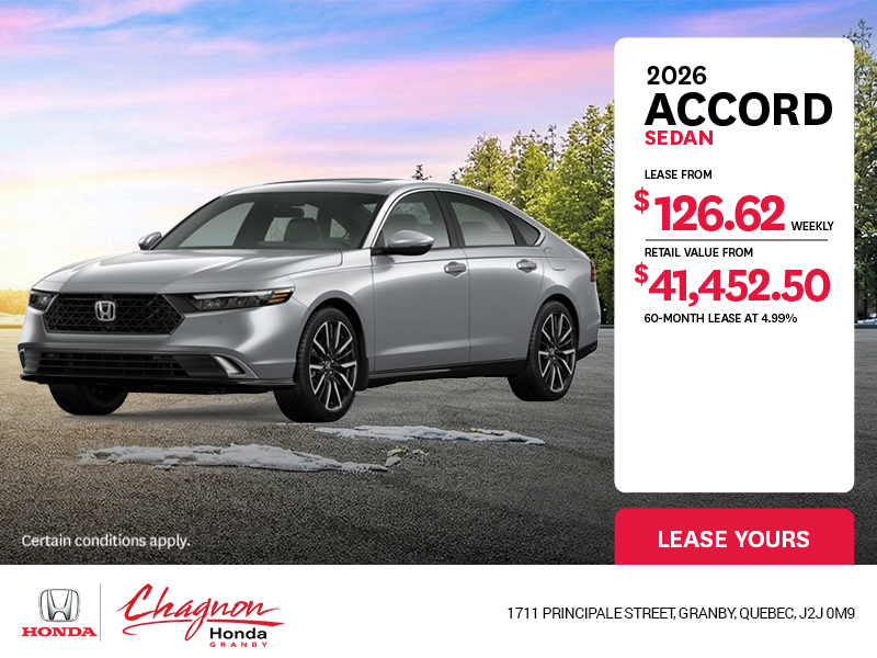 Get the 2026 Honda Accord!