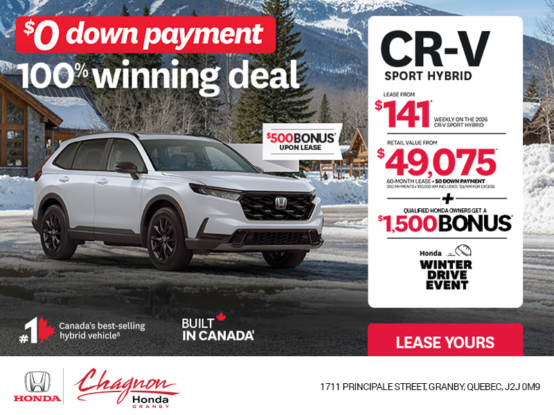 Get the 2026 Honda CR-V Hybrid!