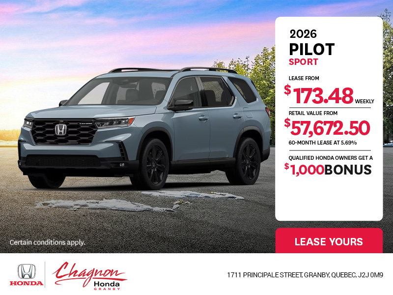 Get the 2026 Honda Pilot!