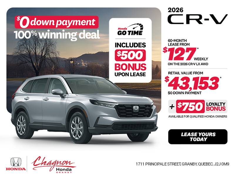 Get the 2026 Honda CR-V!