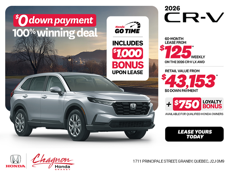 Get the 2026 Honda CR-V!
