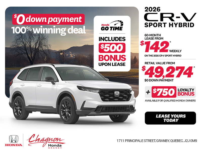 Get the 2026 Honda CR-V Hybrid!