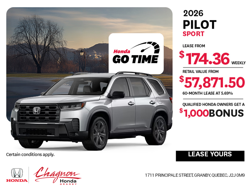 Get the 2026 Honda Pilot!