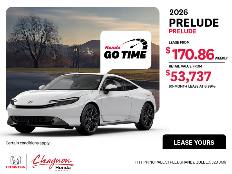 Get the 2026 Honda Prelude!
