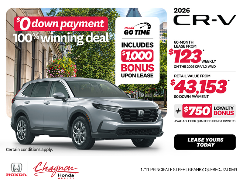 Get the 2026 Honda CR-V!