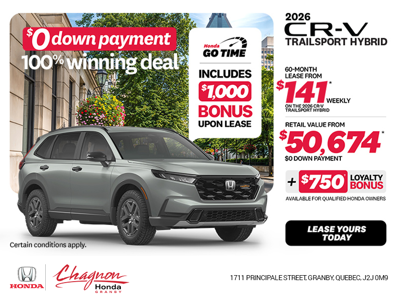 Get the 2026 Honda CR-V Hybrid!
