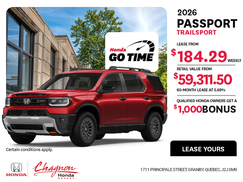 Get the 2026 Honda Passport!