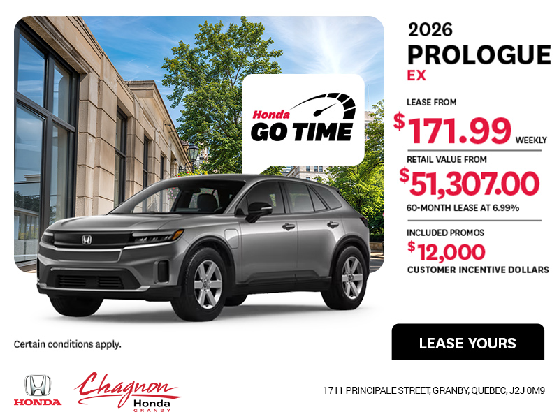 Get the 2026 Honda Prologue!