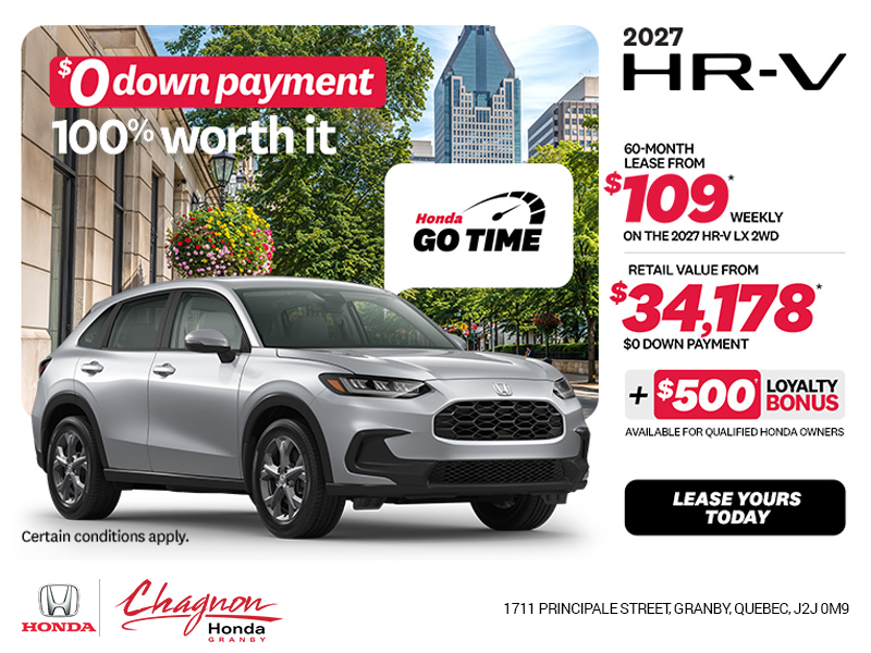 Get the 2027 Honda HR-V!