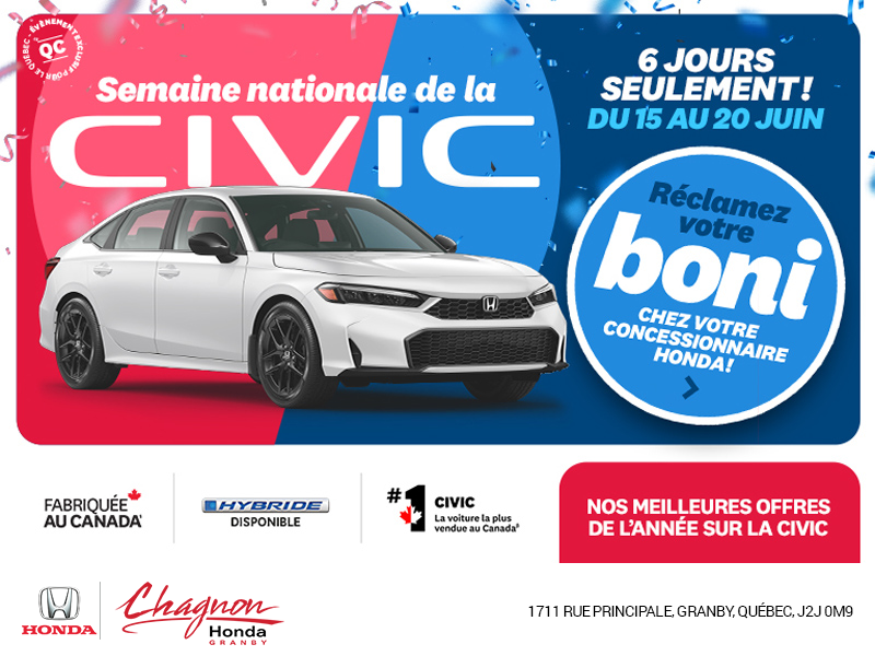 L'événement mensuel Honda !