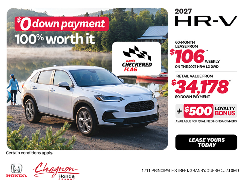 Get the 2027 Honda HR-V!