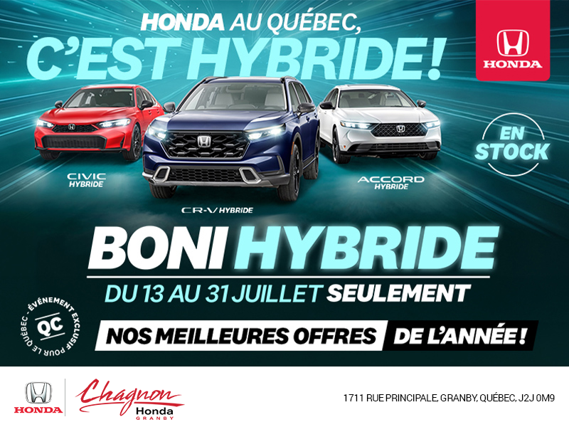 L'événement mensuel Honda !