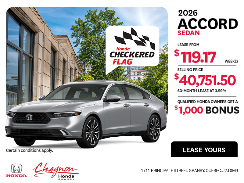 Get the 2026 Honda Accord!