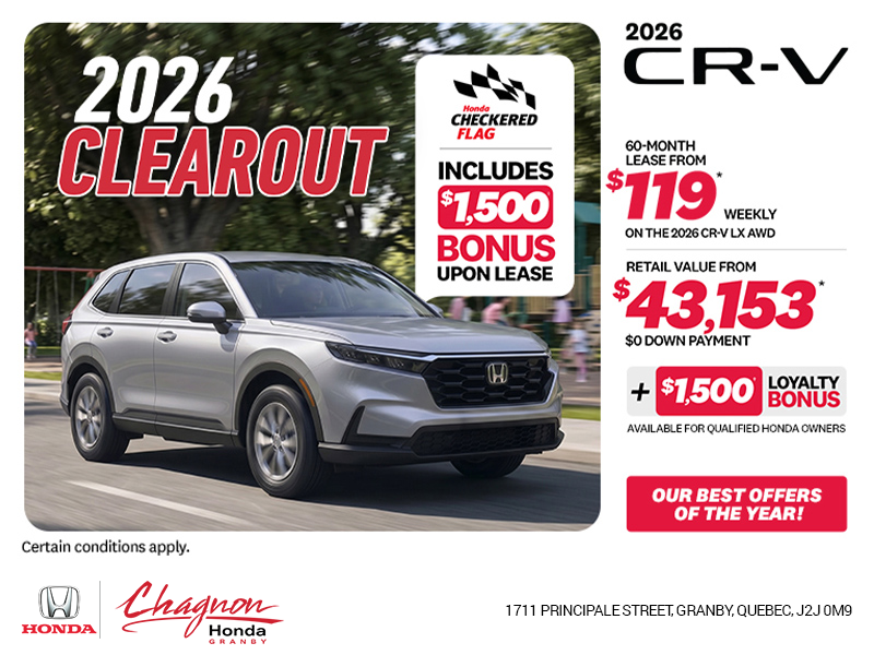 Get the 2026 Honda CR-V!