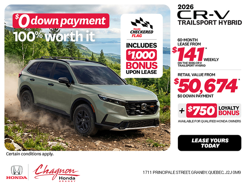 Get the 2026 Honda CR-V Hybrid!