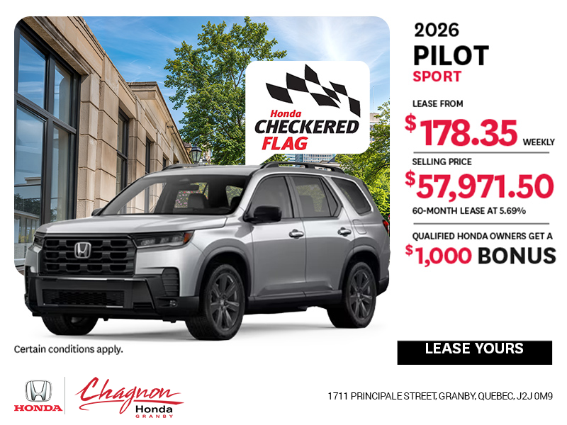 Get the 2026 Honda Pilot!