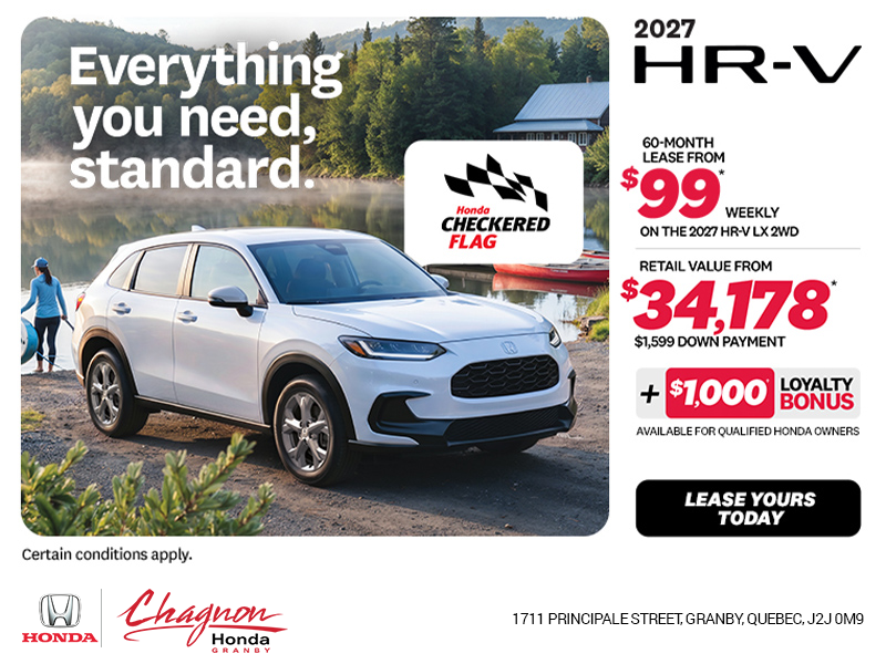 Get the 2027 Honda HR-V!