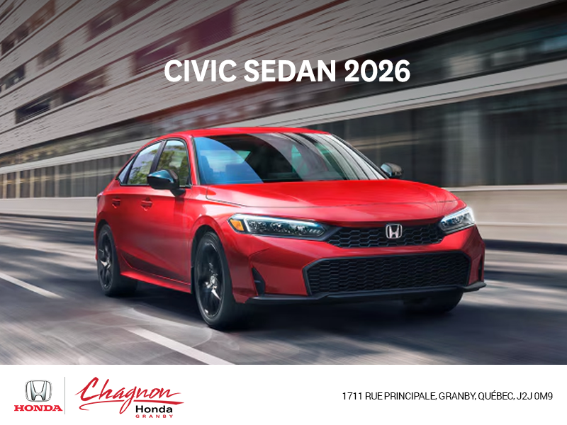 Obtenez la Honda Civic 2026 !