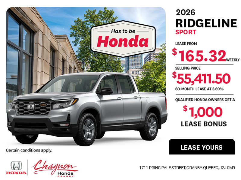 2026 Honda Ridgeline