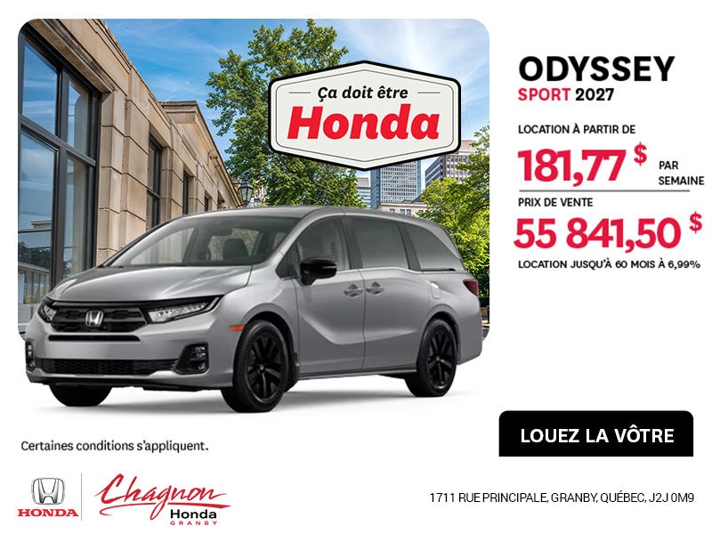 Honda Odyssey 2027