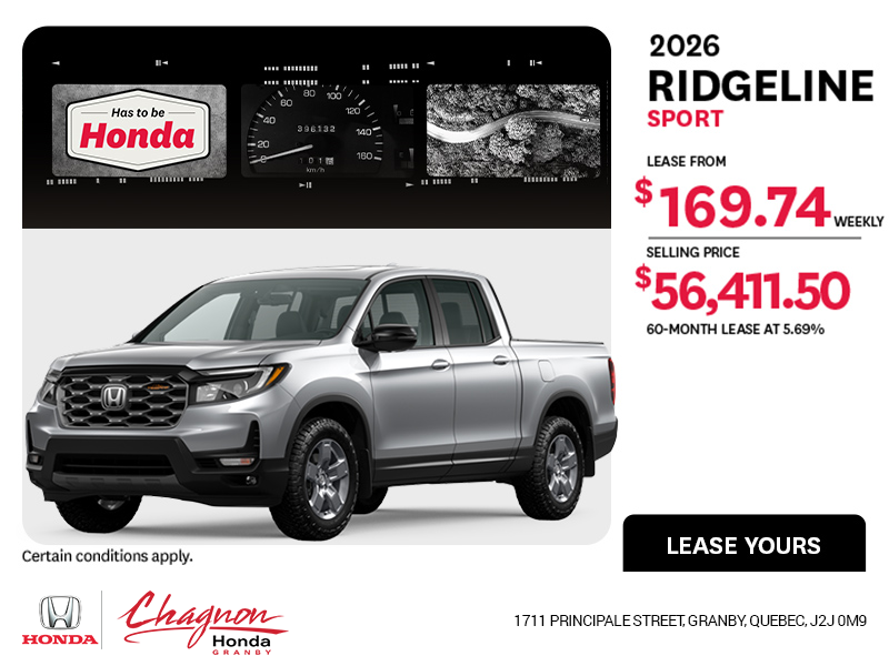 2026 Honda Ridgeline