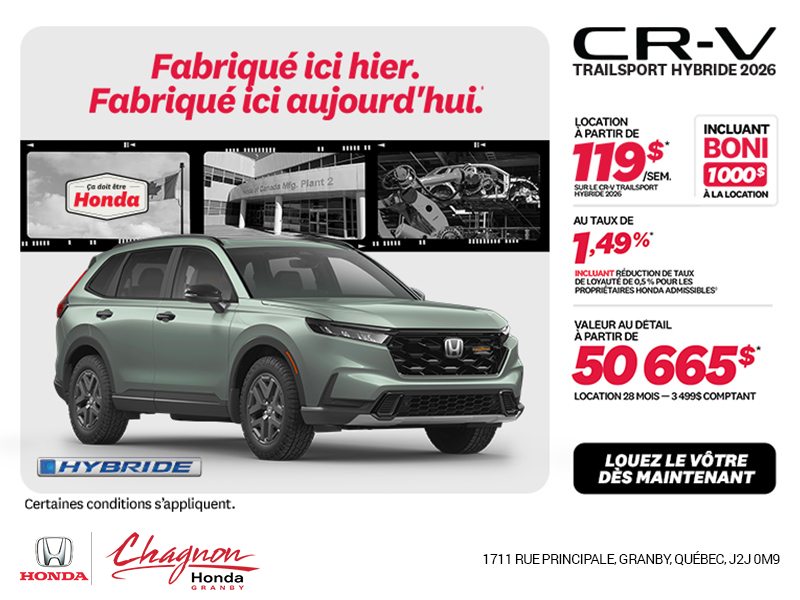 Honda CR-V Hybrid 2026