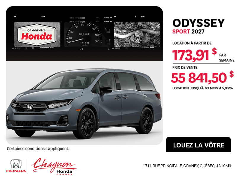 Honda Odyssey 2027