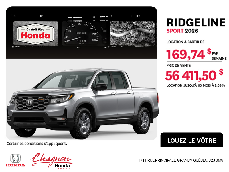 Honda Ridgeline 2026