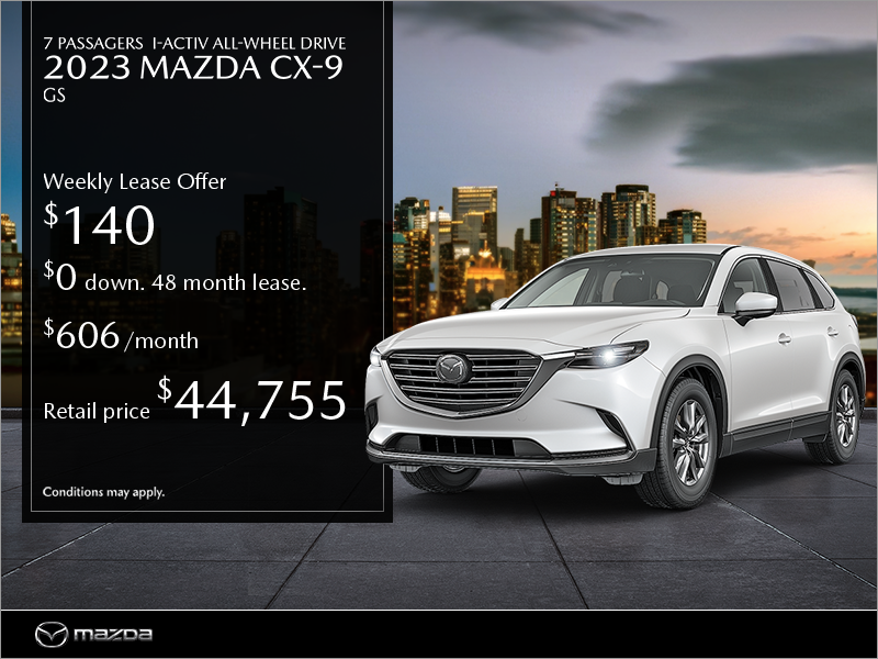 Get the 2023 Mazda CX-9!