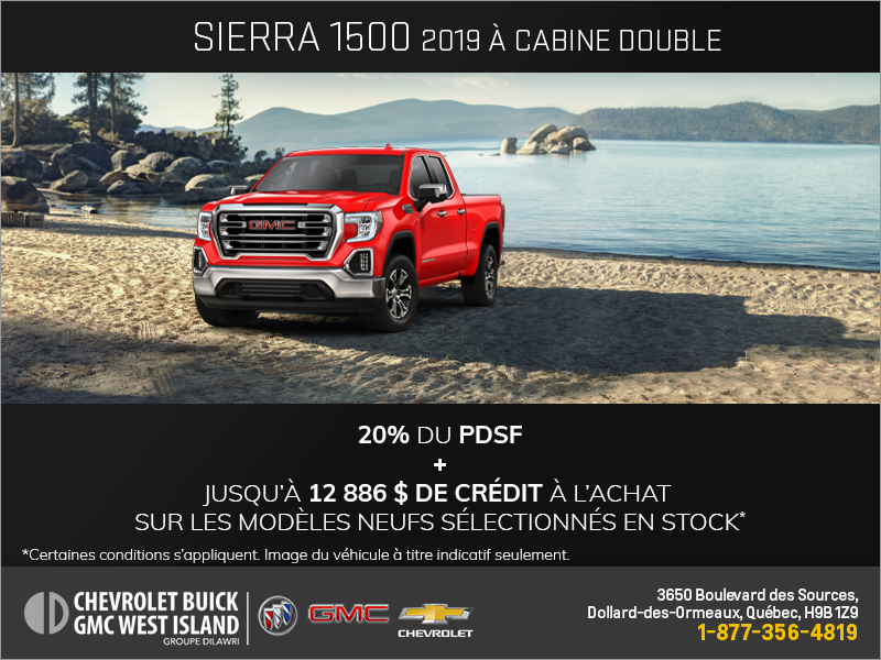 Le GMC Sierra 1500 2019
