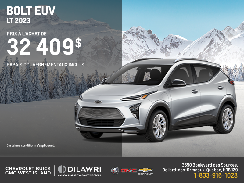 Procurez-vous le Chevrolet Bolt EUV 2023