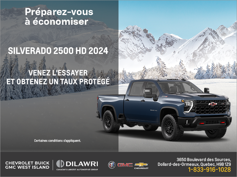 Procurez-vous le Chevrolet Silverado HD 2024