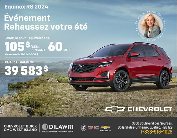 Procurez-vous le Chevrolet Equinox 2024