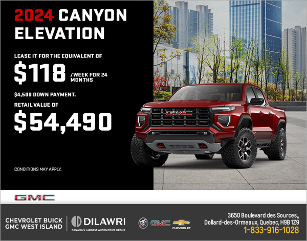 The 2024 GMC Canyon