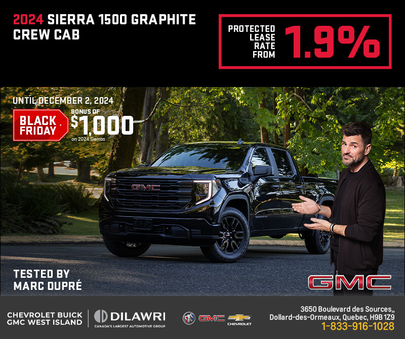 The 2024 GMC Sierra 1500 Graphite Crew Cab