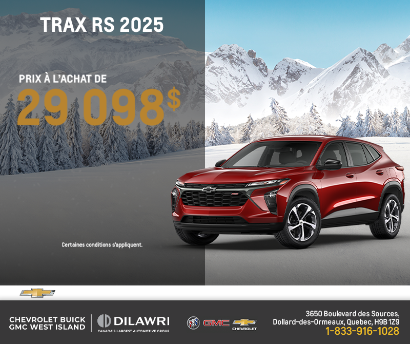 Procurez-vous le Chevrolet Trax 2025