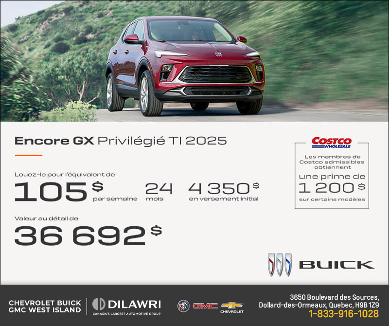 Procurez-vous le Buick Encore GX 2025