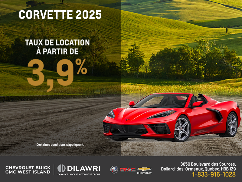Procurez-vous le Chevrolet Corvette 2025