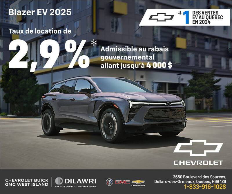 Procurez-vous le Chevrolet Blazer EV 2025
