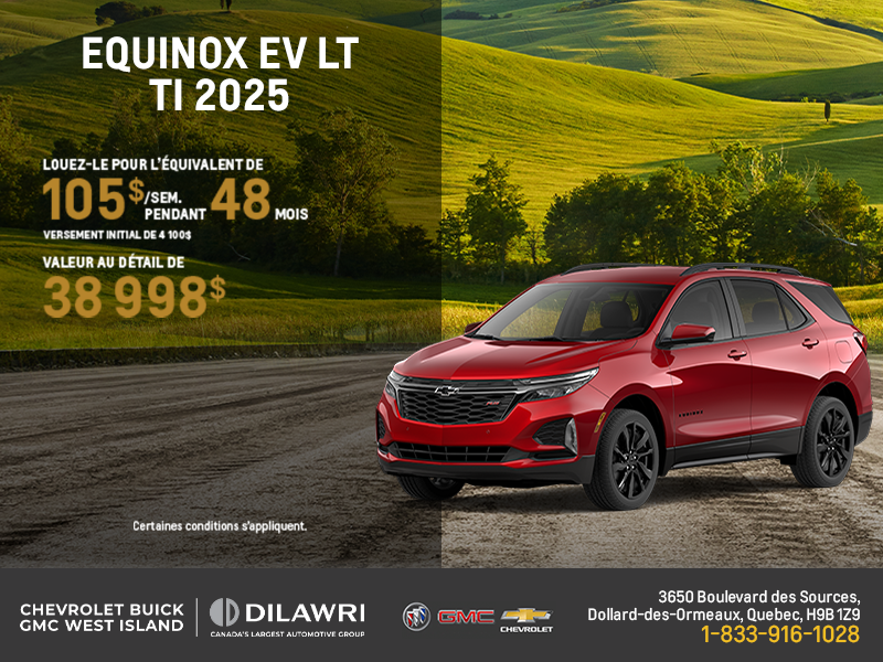 Procurez-vous le Chevrolet Equinox LT TI 2025
