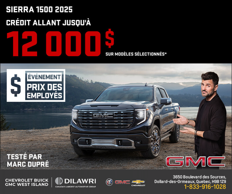 Le GMC Sierra 1500 2025