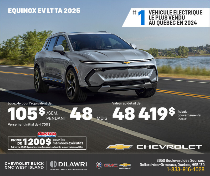 Procurez-vous le Chevrolet Equinox EV 2025