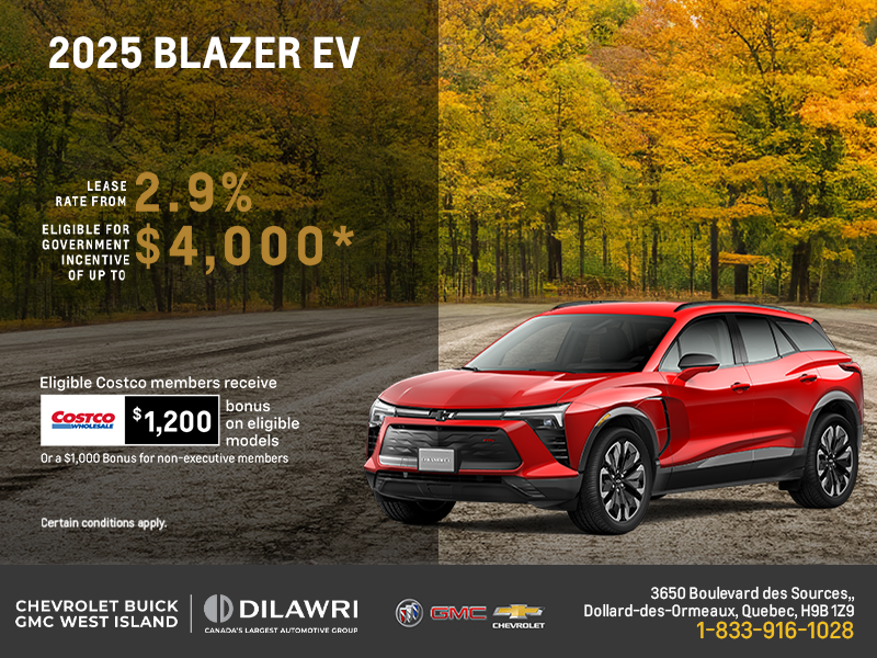 Get the 2025 Chevrolet Blazer EV