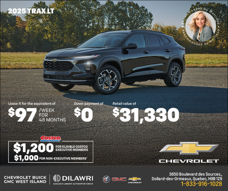 Get the 2025 Chevrolet Trax LT