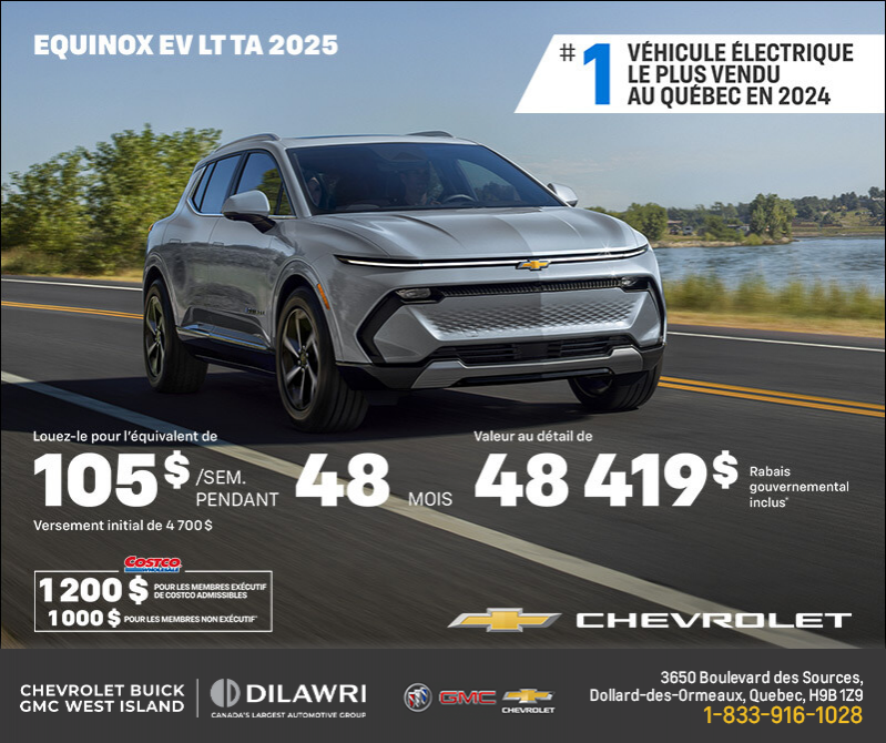 Procurez-vous le Chevrolet Equinox EV 2025