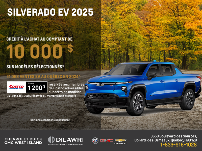 Procurez-vous le Chevrolet Silverado EV 2025