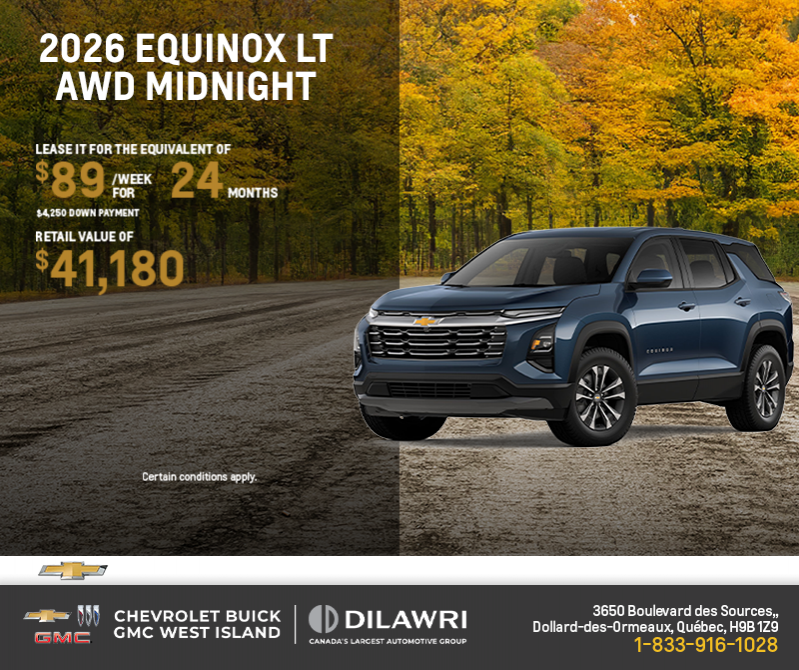 Get the 2026 Chevrolet Equinox LT AWD