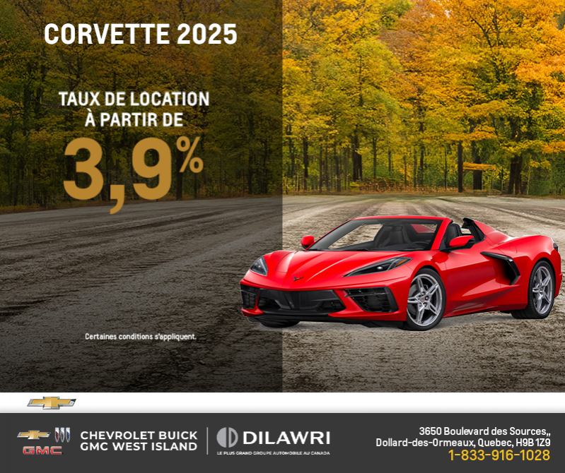 Procurez-vous le Chevrolet Corvette 2025