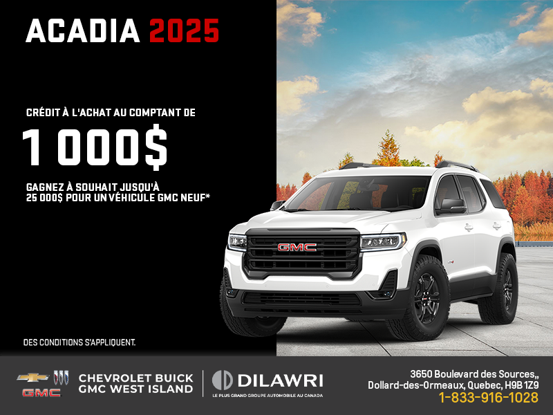 Le GMC Acadia 2025